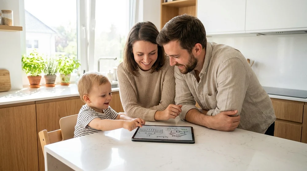 Individuelle Strategie am Laptop